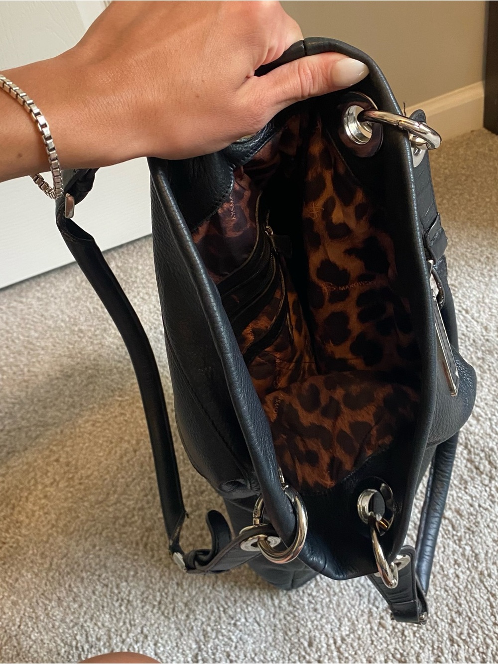 Black Leather Purse - Picture 4 of 5